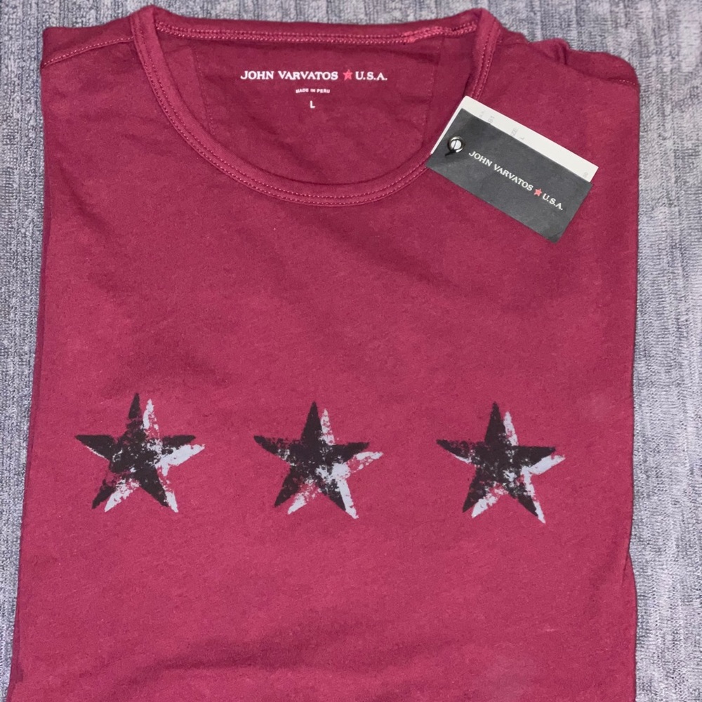 John Varvatos 3 Star Men’s Large T-shirt New